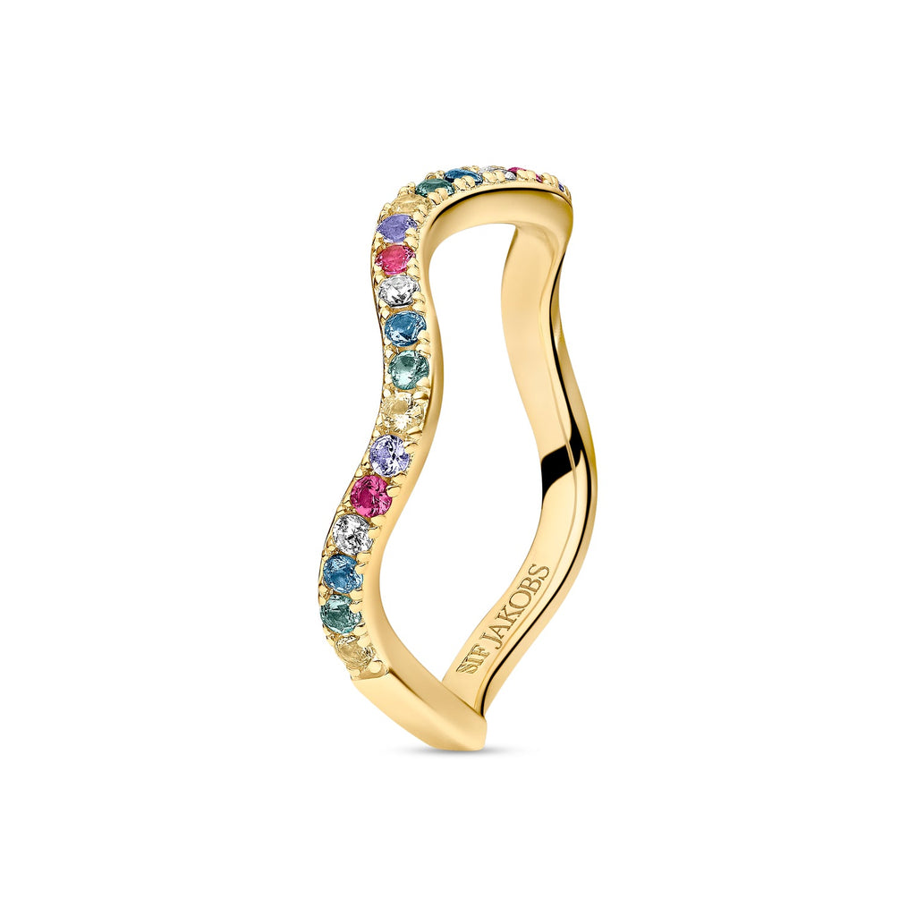 Sif Jakobs Bague Ellera Waves SJ-R3869-XCZ-YG