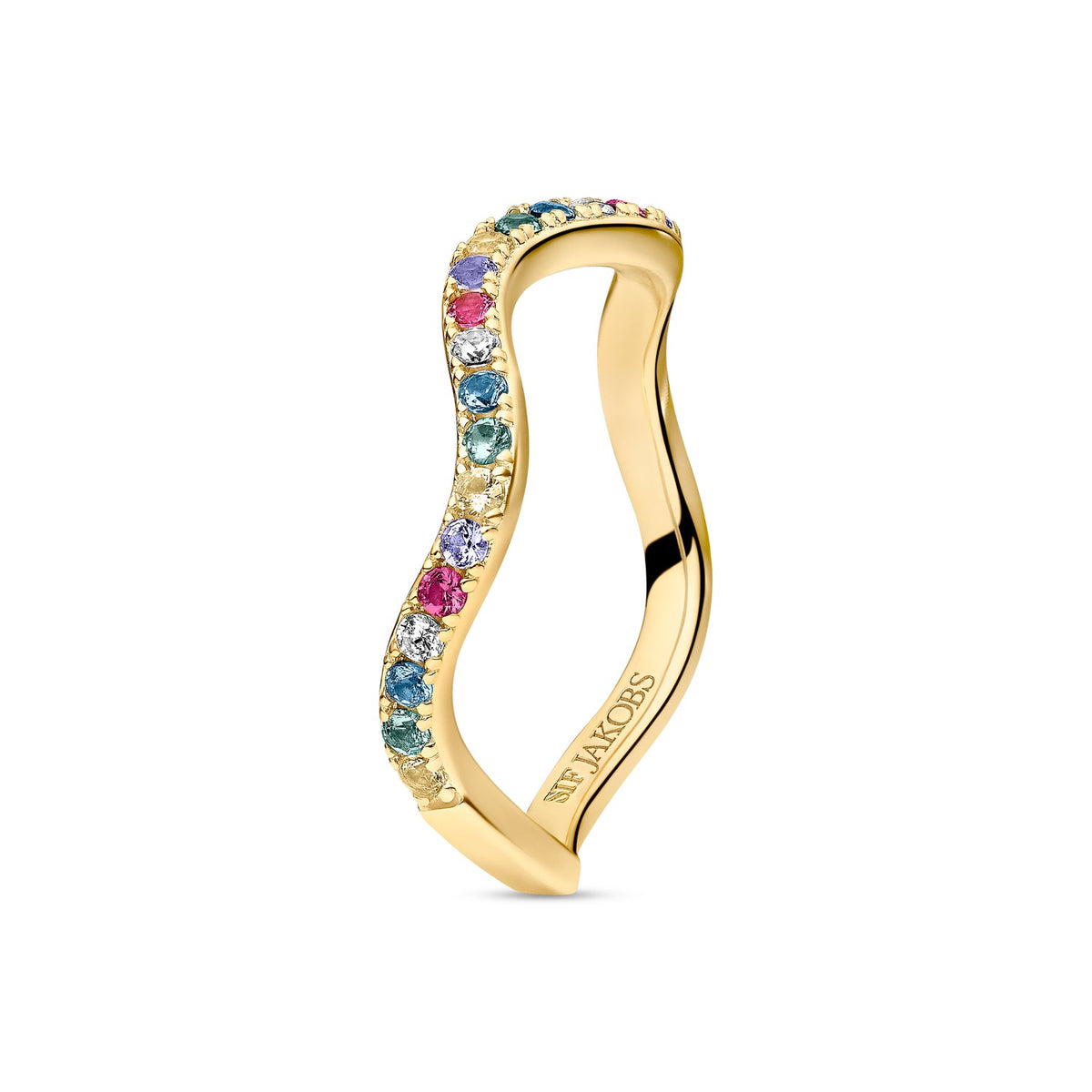 Sif Jakobs Bague Ellera Waves SJ-R3869-XCZ-YG