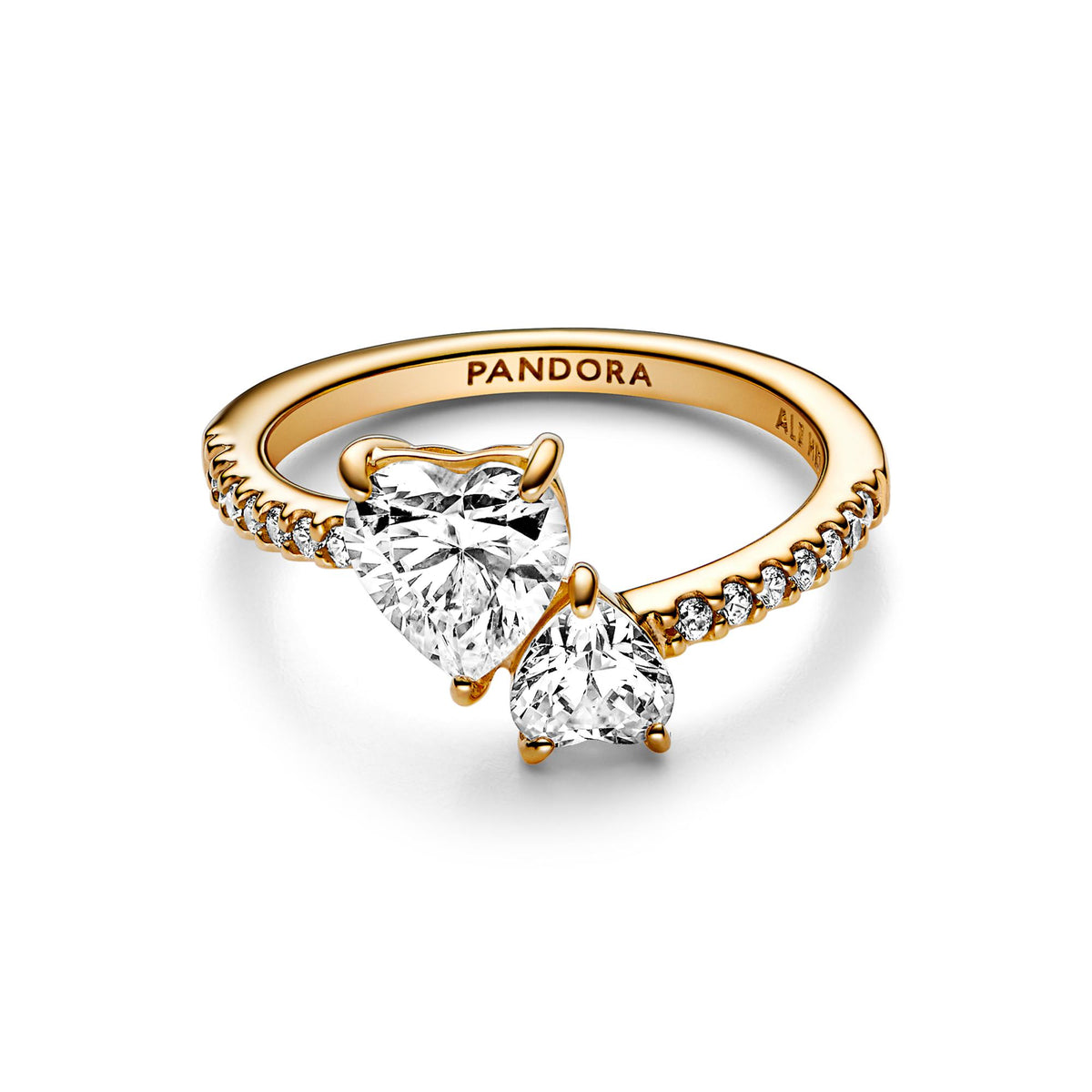 Pandora Timeless Bague Scintillante Cœur Double 161198C01