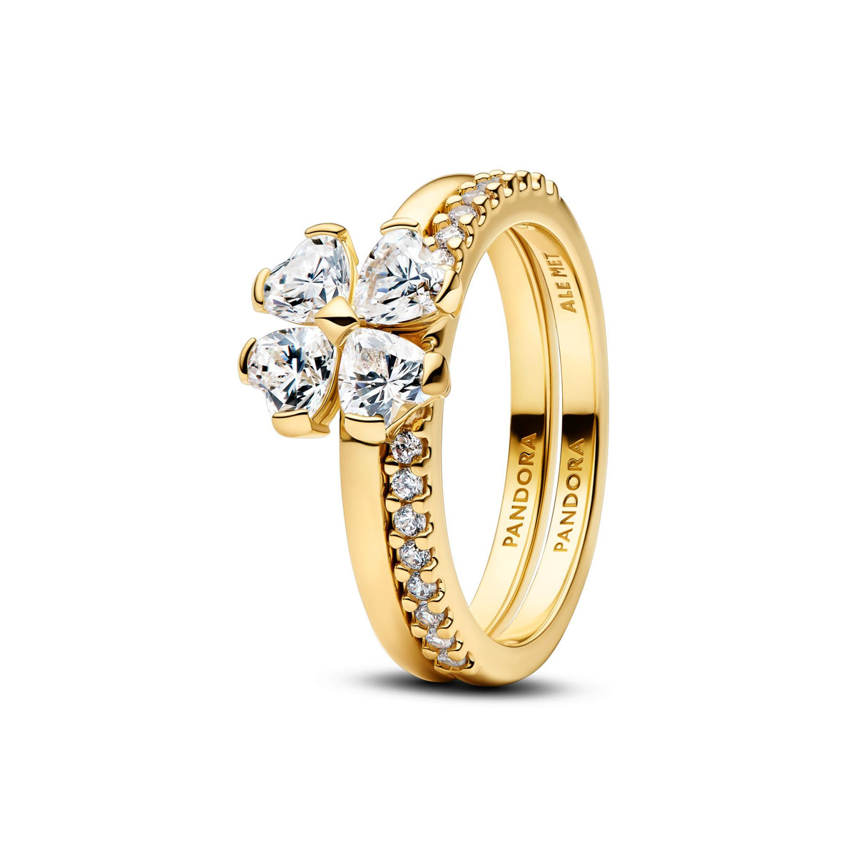 Pandora Timeless Bague Séparable Trèfle à Quatre Feuilles Scintillant 164507C01