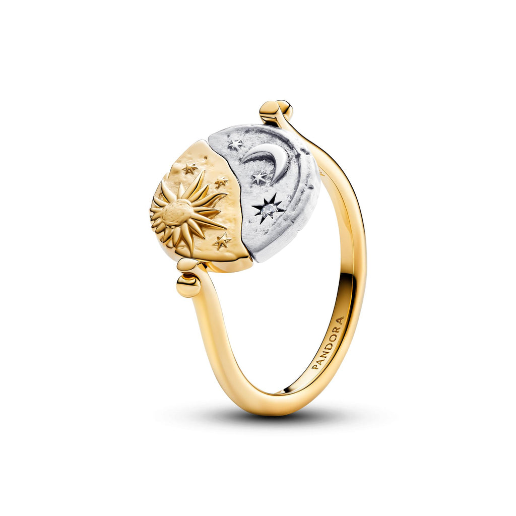 Pandora ME Bague Médaillon Réversible Soleil & Lune 164810C01