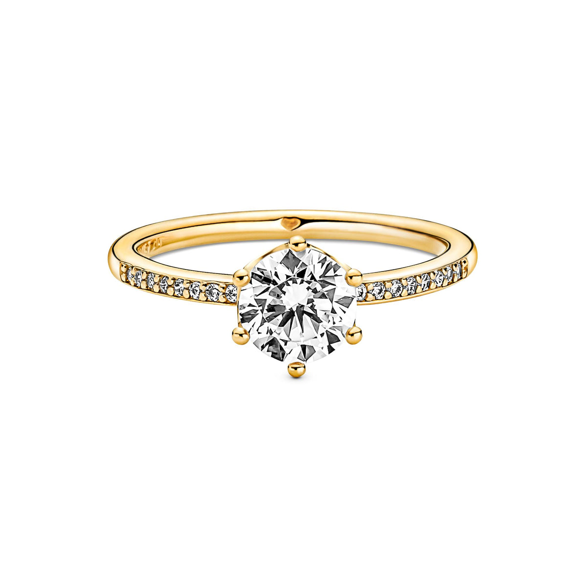 Pandora Moments Bague Solitaire Couronne Scintillante Incolore 168289C01