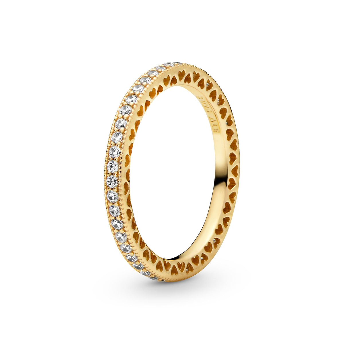 Pandora Signature Bague Scintillement & Cœurs 168655C01