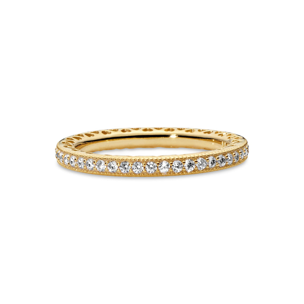 Pandora Signature Bague Scintillement & Cœurs 168655C01