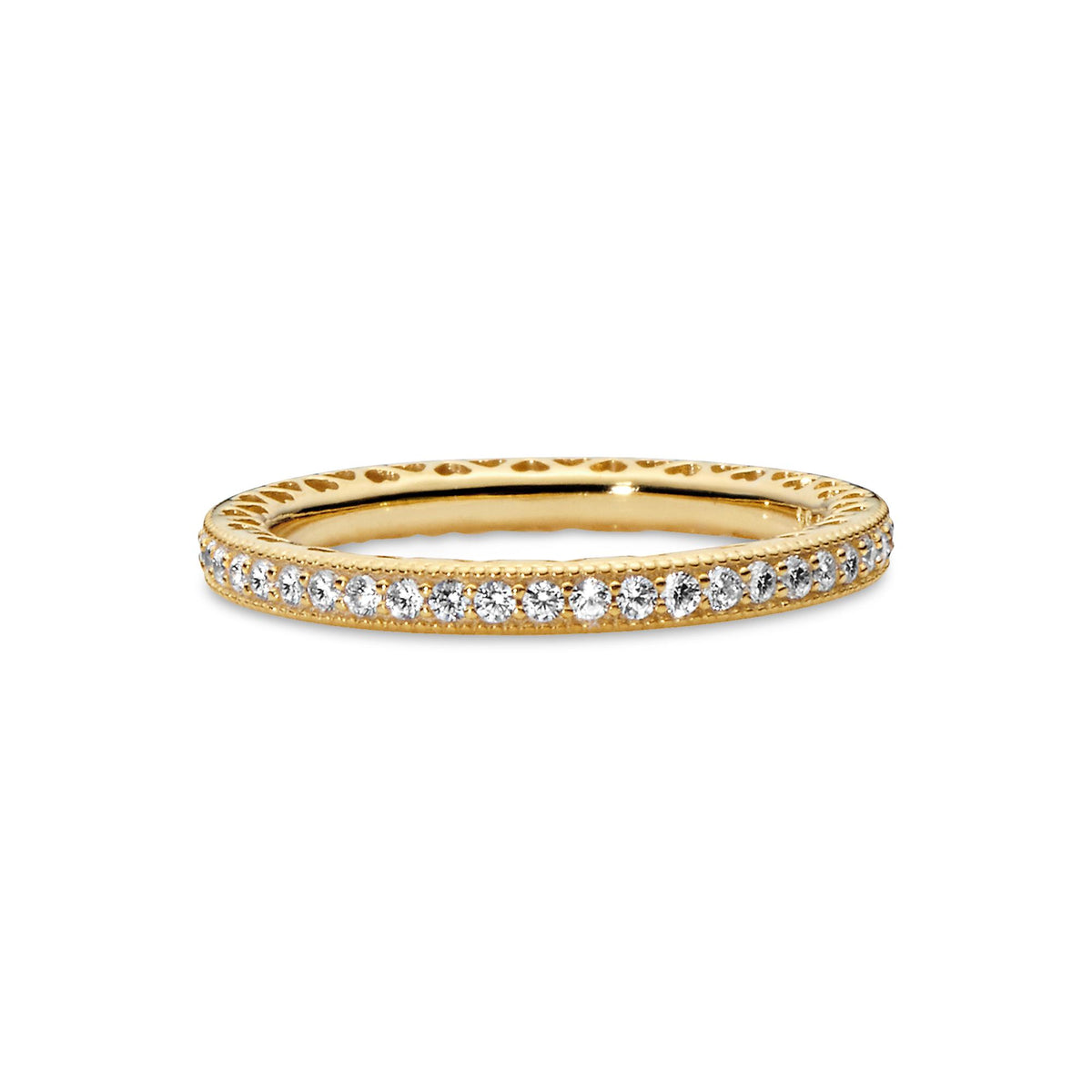 Pandora Signature Bague Scintillement & Cœurs 168655C01