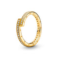 Pandora Signature Bague Chevauchante Scintillante 169491C01