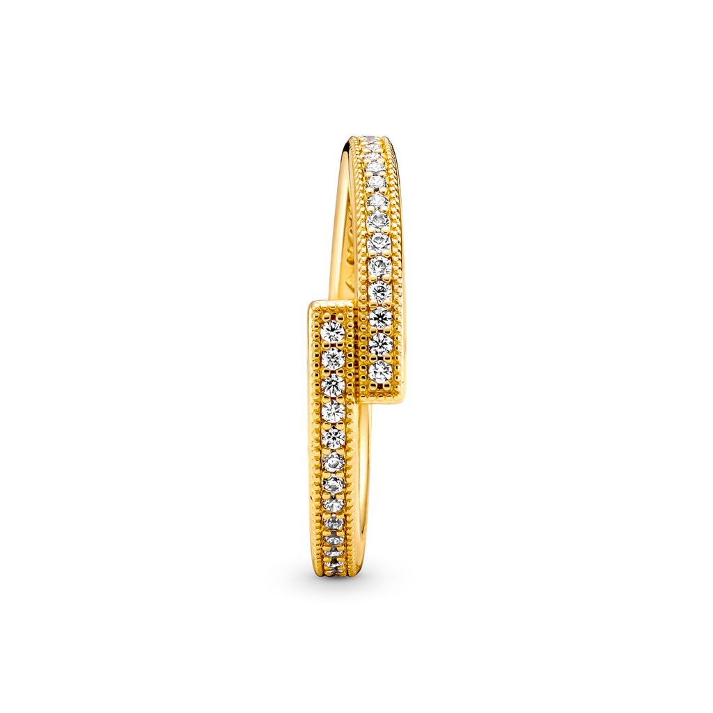 Pandora Signature Bague Chevauchante Scintillante 169491C01