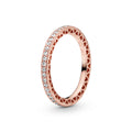 Pandora Signature Bague Scintillement & Cœurs 180963CZ