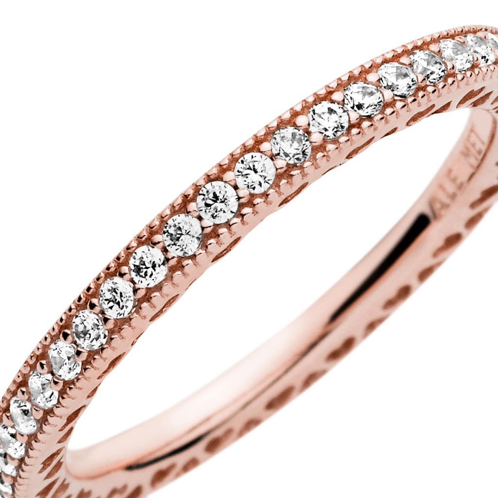 Pandora Signature Bague Scintillement & Cœurs 180963CZ