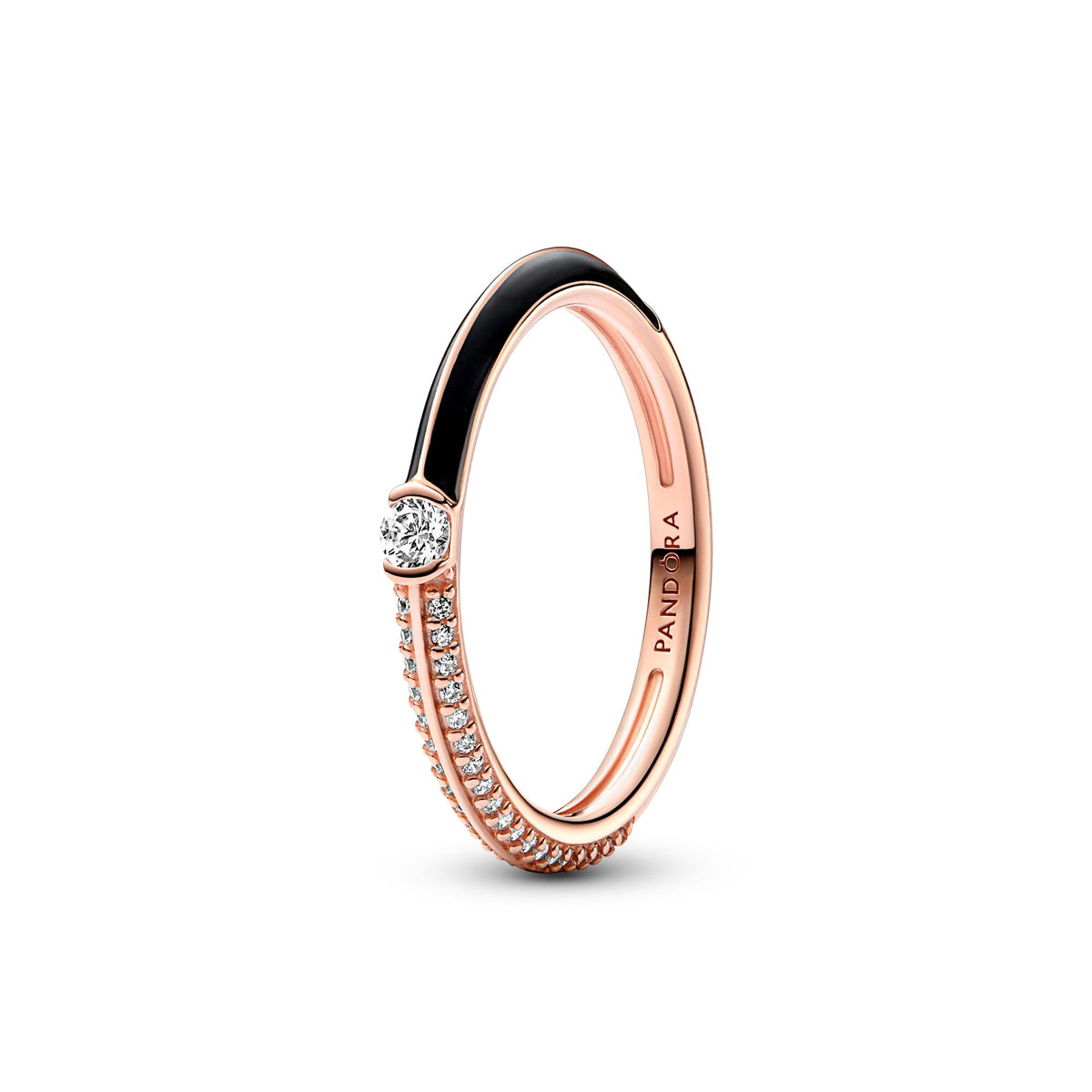 Pandora ME Pandora ME pavé en zwart emaille ring 182528C01