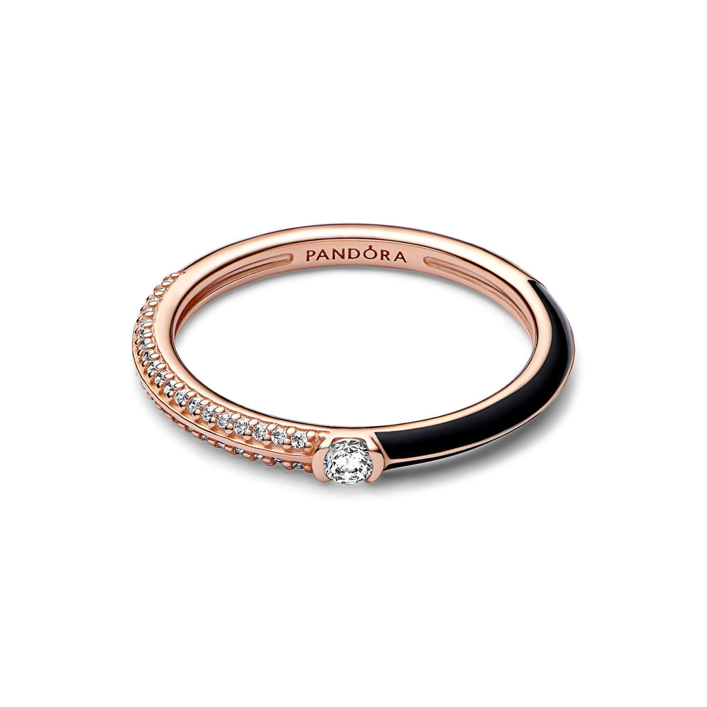 Pandora ME Bague Double Pavé & Noir 182528C01