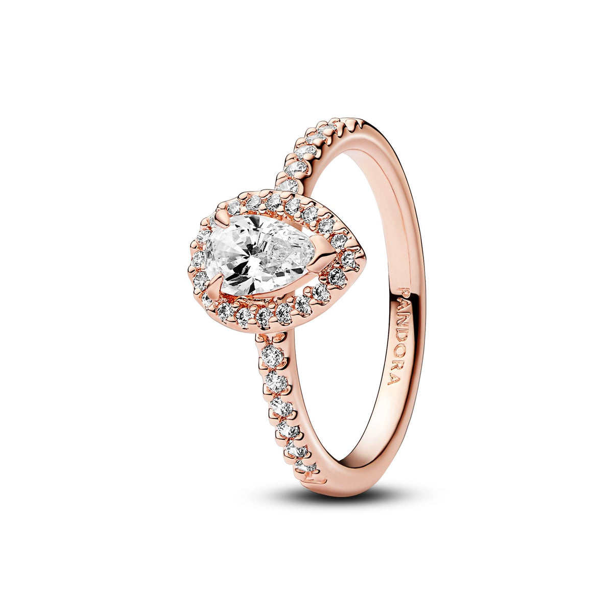 Pandora Timeless Bague Halo Poire Scintillante 182835C01