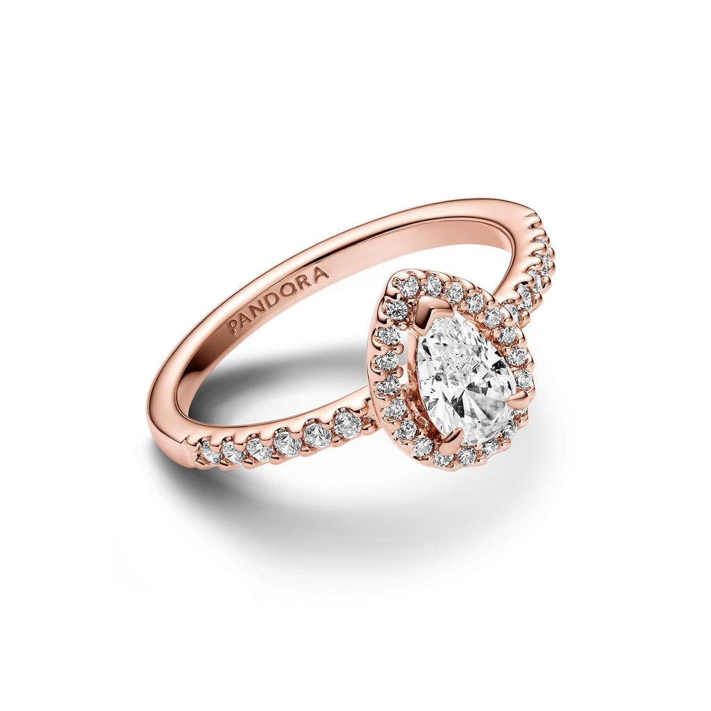 Pandora Timeless Bague Halo Poire Scintillante 182835C01