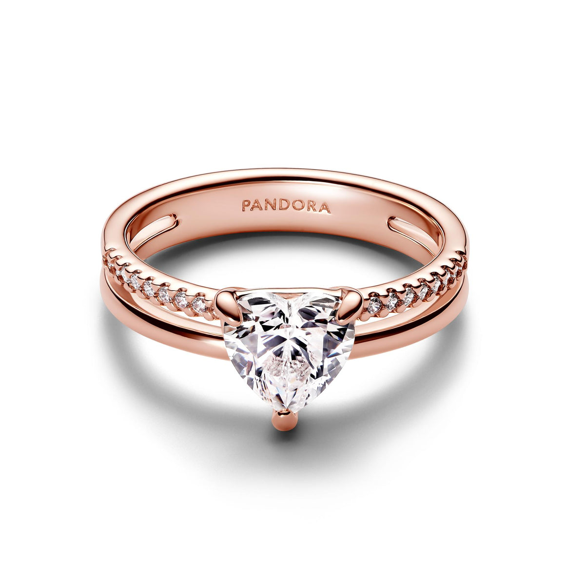 Pandora Timeless Bague Cœur Anneau Double 183100C01