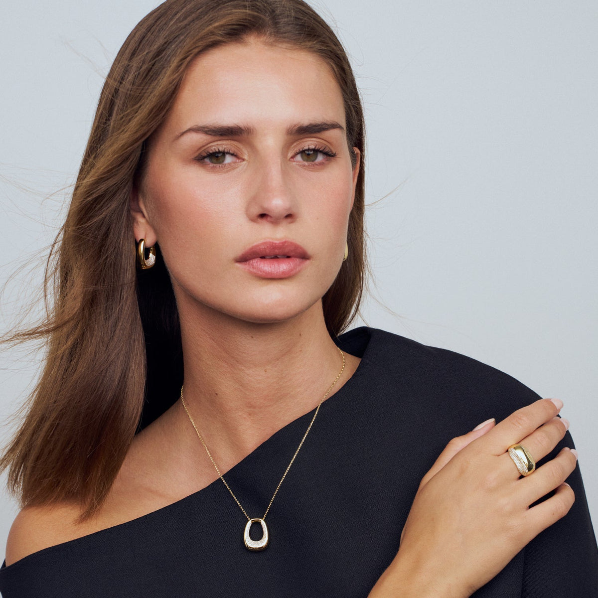 Sif Jakobs Boucles d'oreilles Borsa SJ-E2621-CZ-YG