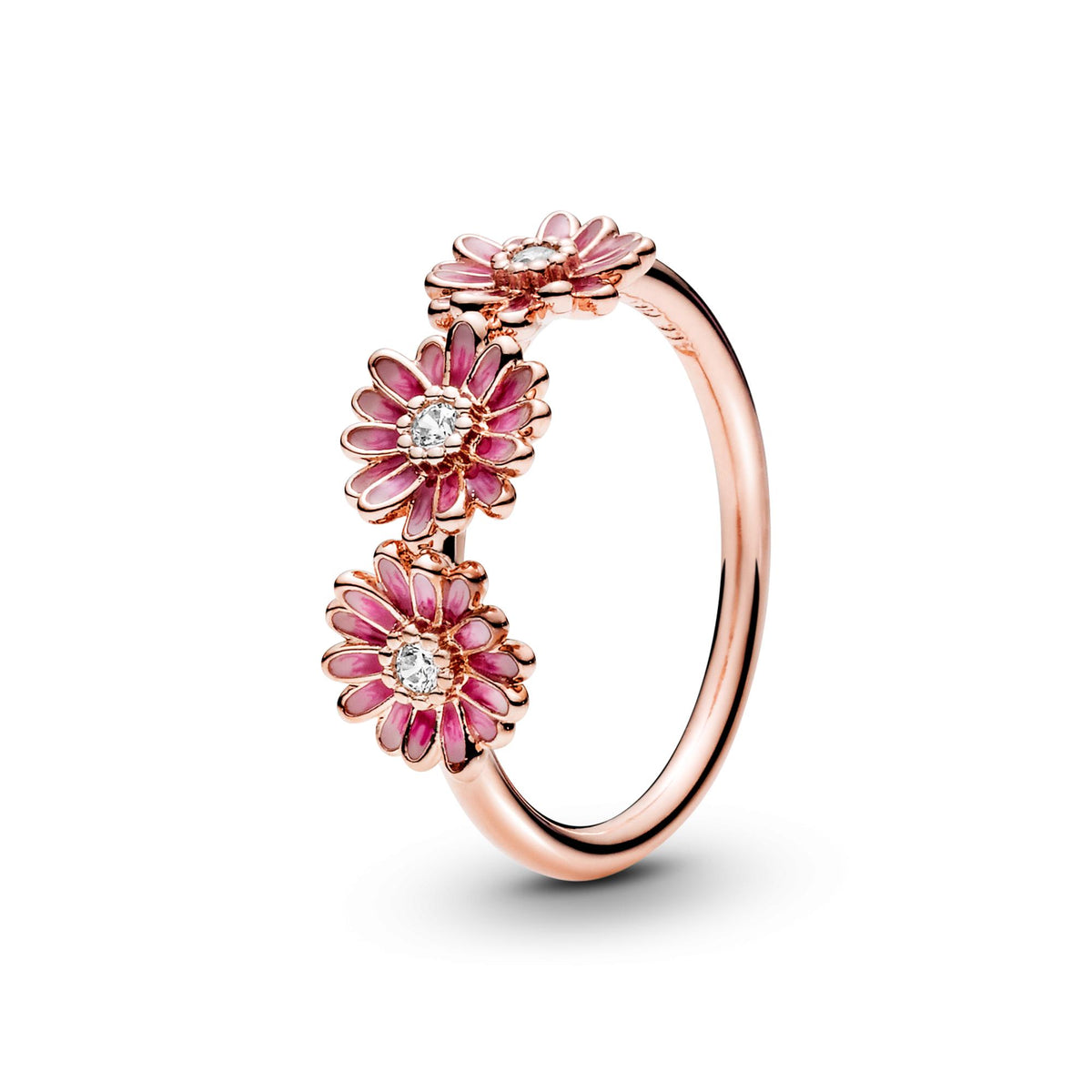 Pandora Moments Bague Trio de Marguerites Rose 188792C01