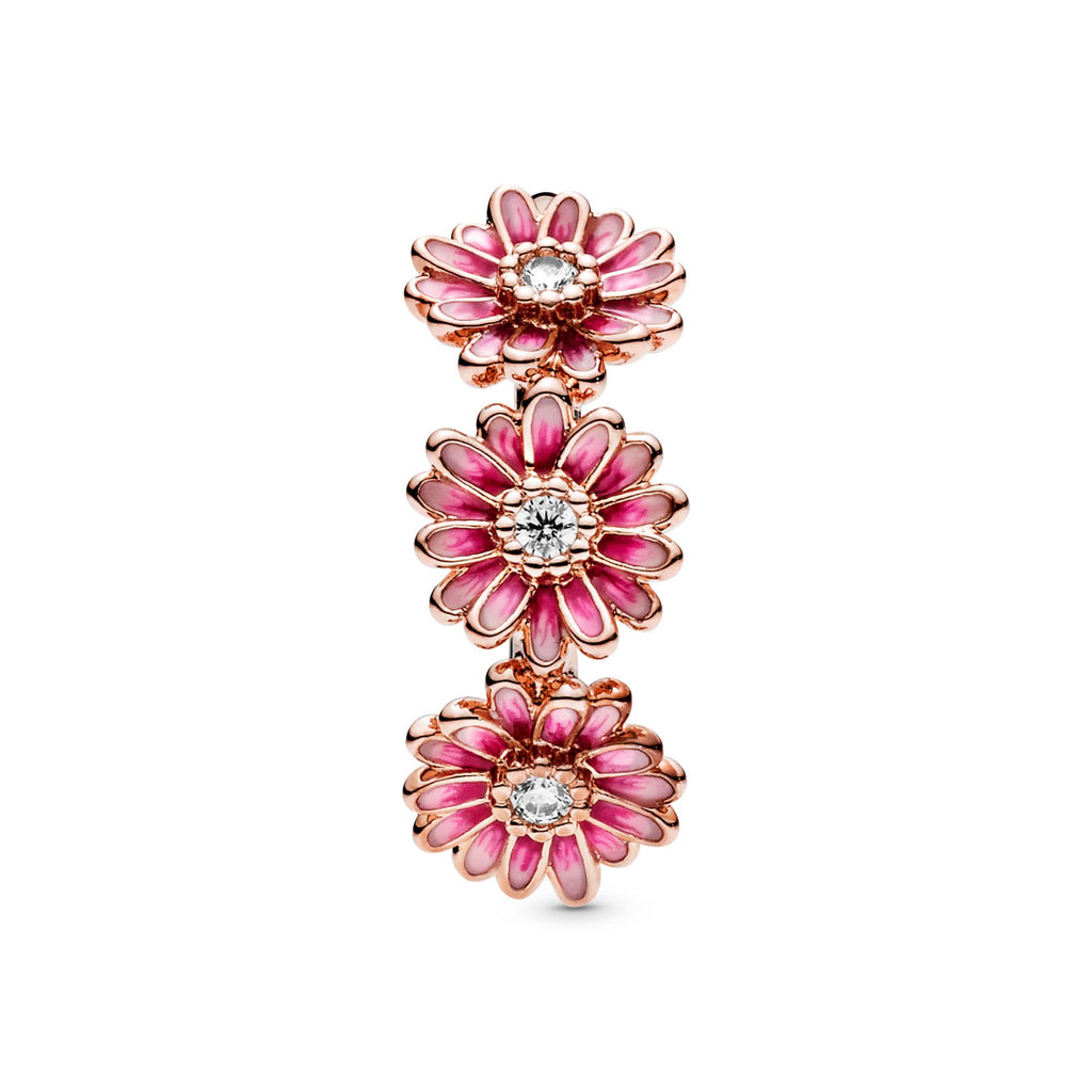 Pandora Moments Bague Trio de Marguerites Rose 188792C01