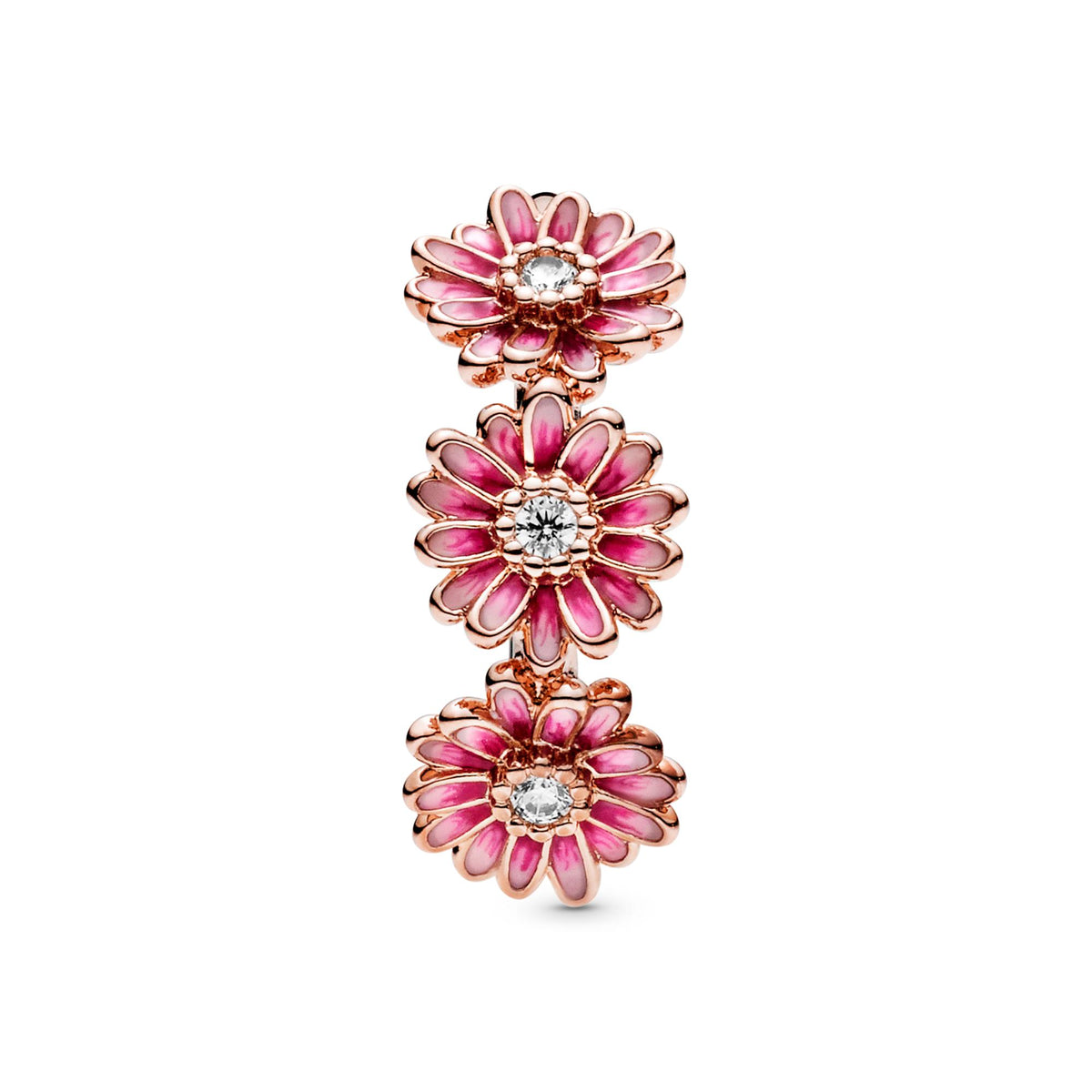 Pandora Moments Bague Trio de Marguerites Rose 188792C01
