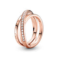 Pandora Signature Anneau Triple Pavé Croisé 189057C01