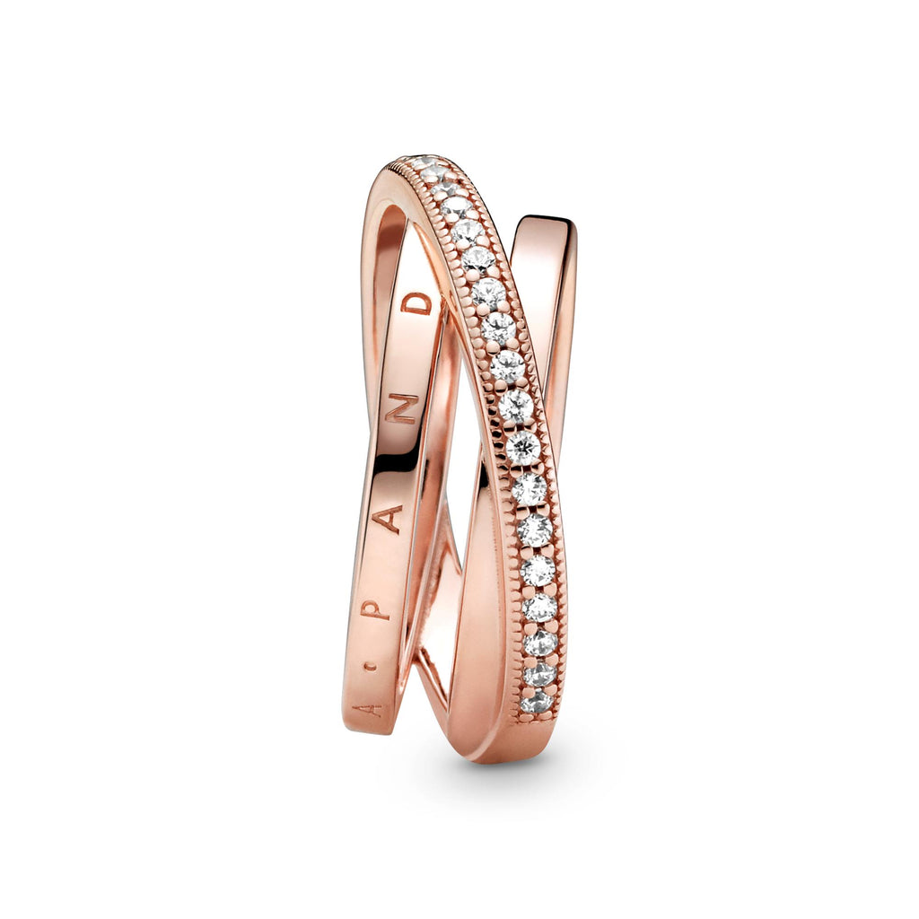 Pandora Signature Anneau Triple Pavé Croisé 189057C01