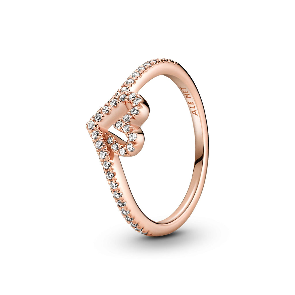 Pandora Timeless Bague Cœur Chevron Scintillante 189302C01