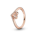 Pandora Timeless Bague Cœur Chevron Scintillante 189302C01