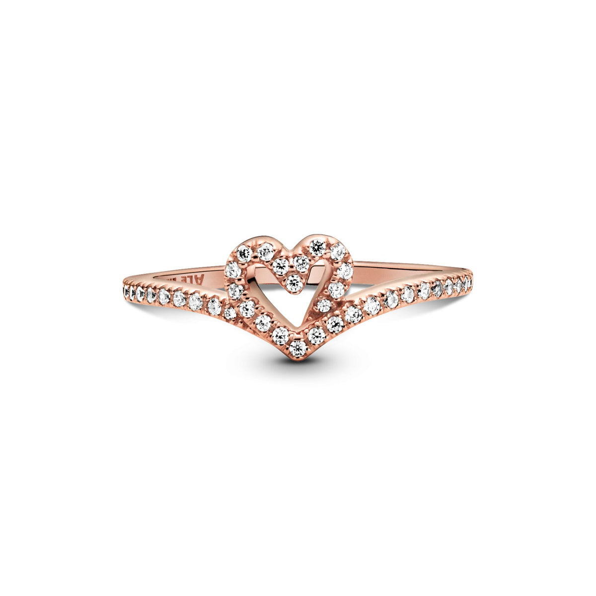 Pandora Timeless Bague Cœur Chevron Scintillante 189302C01