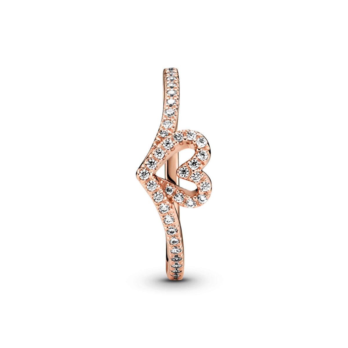 Pandora Timeless Bague Cœur Chevron Scintillante 189302C01