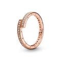 Pandora Signature Bague Chevauchante Scintillante 189491C01