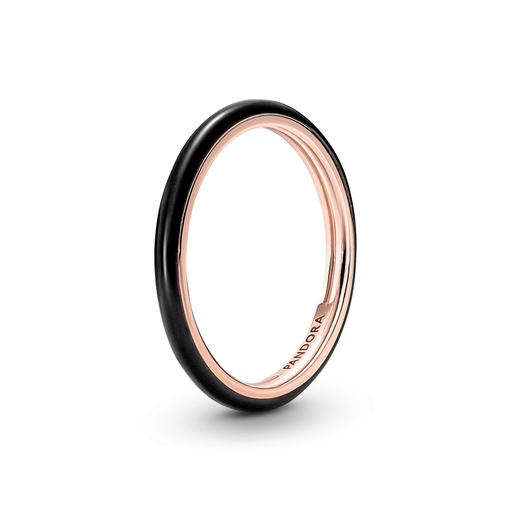 Pandora ME Bague Résine Façon Émail Noire 189655C01