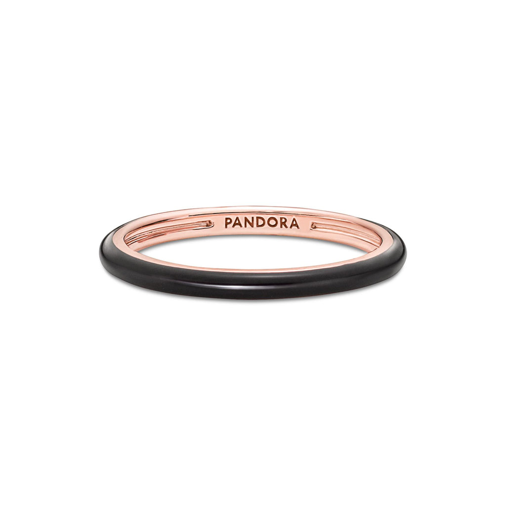 Pandora ME Bague Résine Façon Émail Noire 189655C01