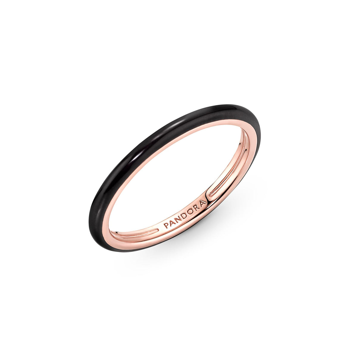 Pandora ME Bague Résine Façon Émail Noire 189655C01
