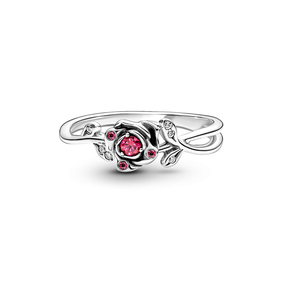 Pandora Disney Bague Disney La Belle et La Bête Rose 190017C01