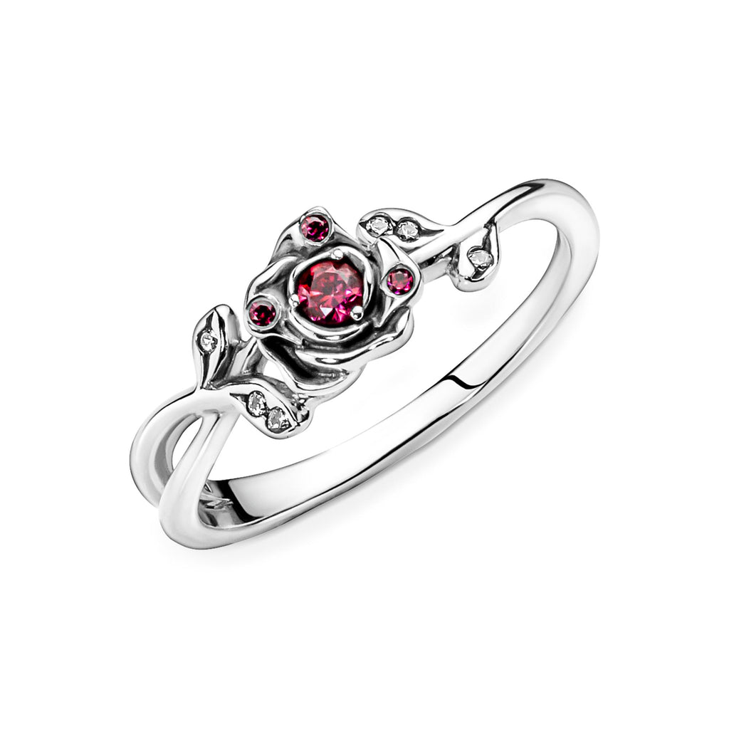 Pandora Disney Bague Disney La Belle et La Bête Rose 190017C01