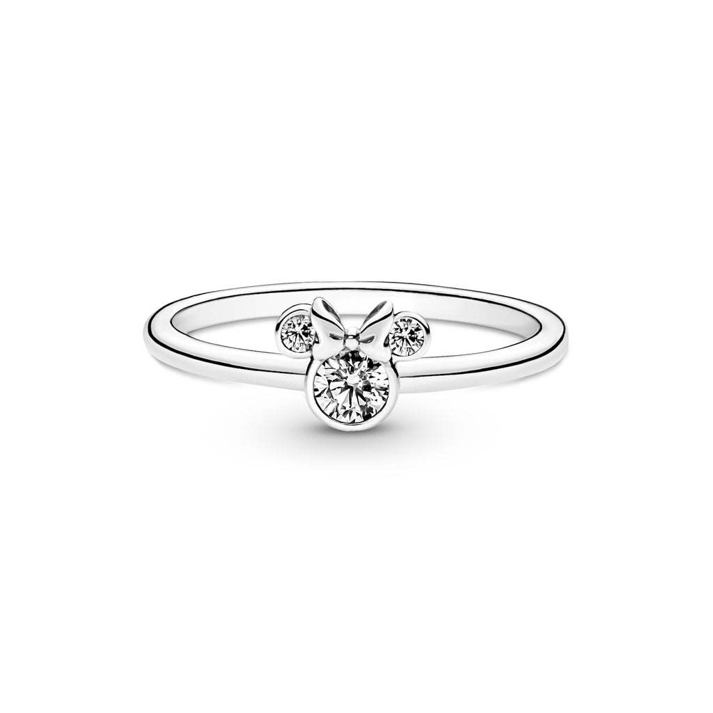 Pandora Disney Bague Disney Tête de Minnie Scintillante 190074C01