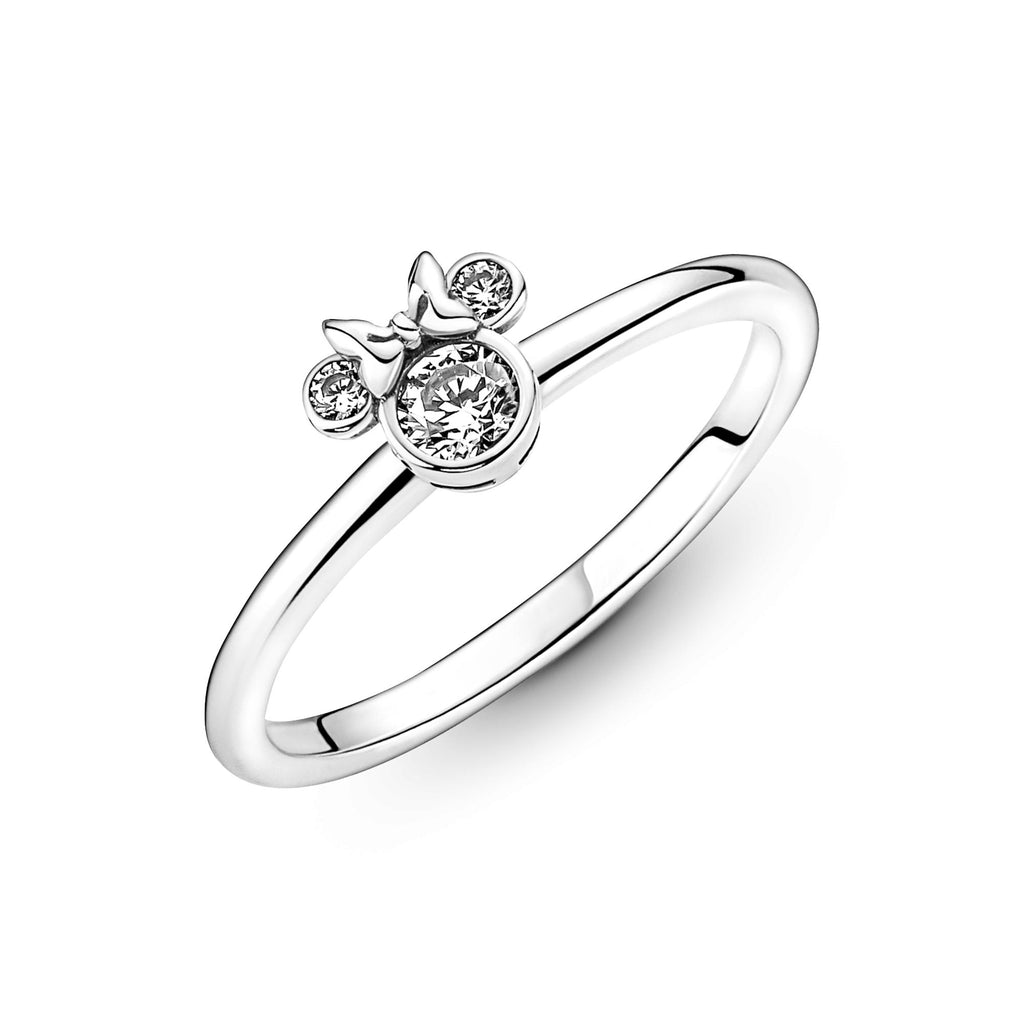 Pandora Disney Bague Disney Tête de Minnie Scintillante 190074C01