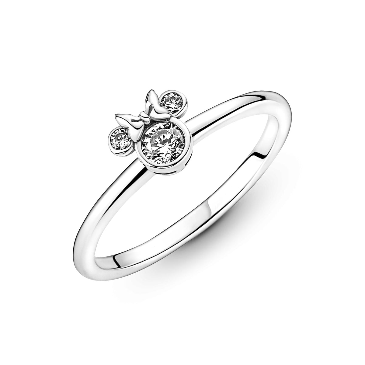 Pandora Disney Bague Disney Tête de Minnie Scintillante 190074C01