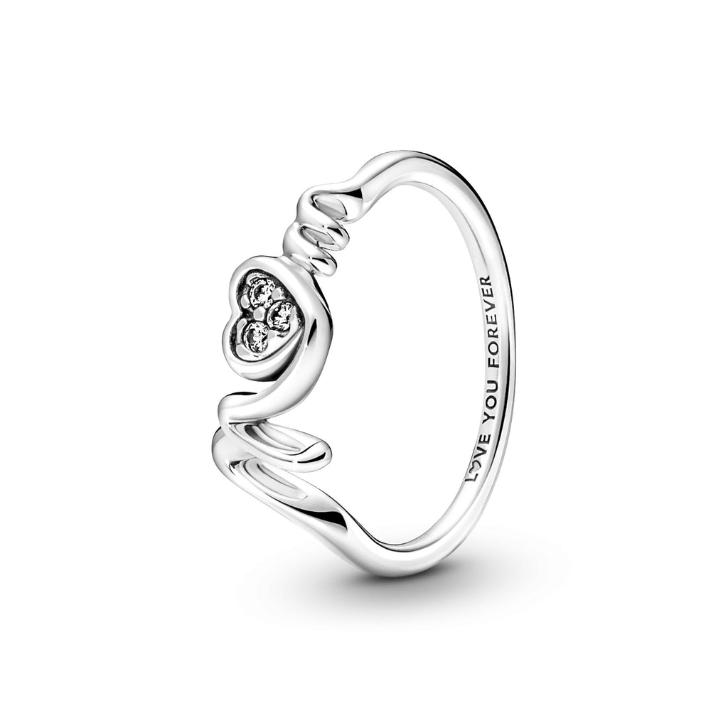 Pandora Moments Bague Cœur Pavé Mom 191149C01