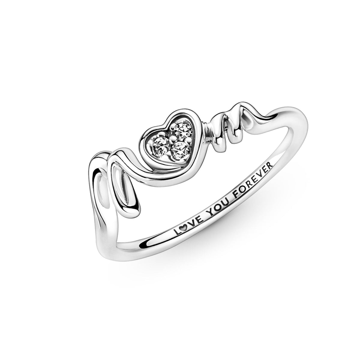 Pandora Moments Bague Cœur Pavé Mom 191149C01