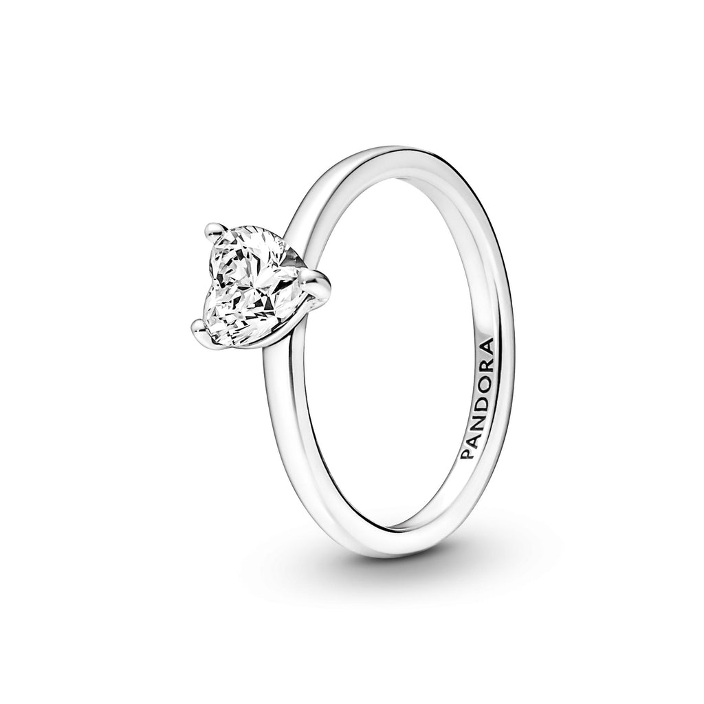 Pandora Timeless Bague Solitaire Cœur Scintillant 191165C01