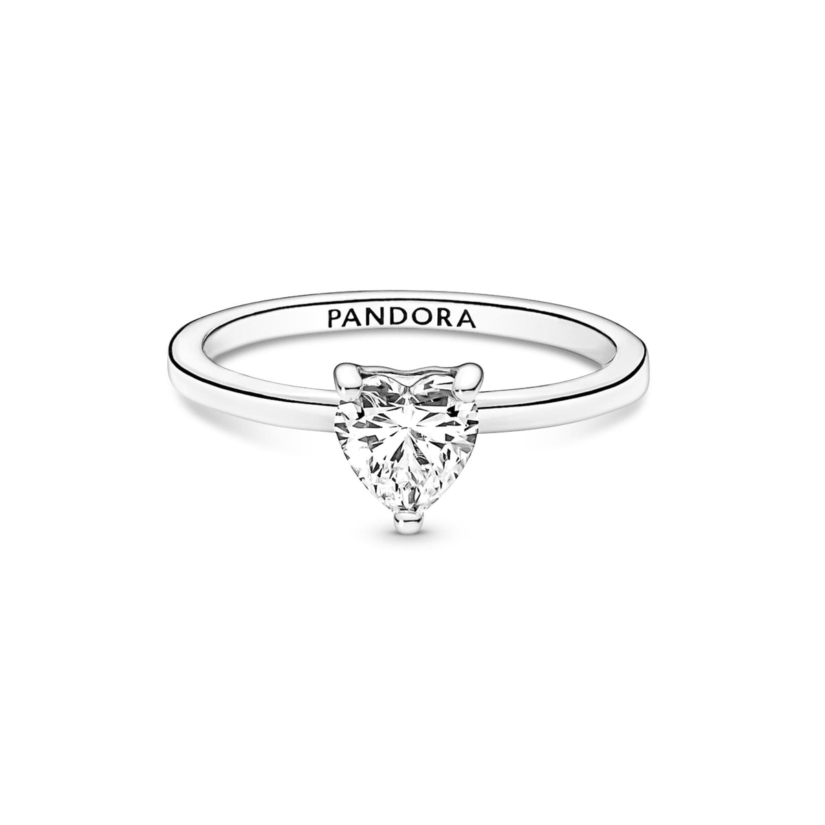 Pandora Timeless Bague Solitaire Cœur Scintillant 191165C01