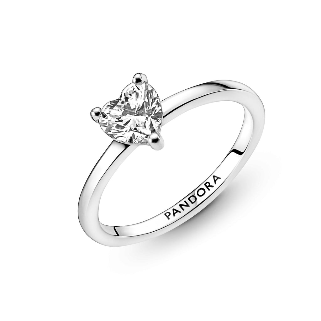 Pandora Timeless Bague Solitaire Cœur Scintillant 191165C01