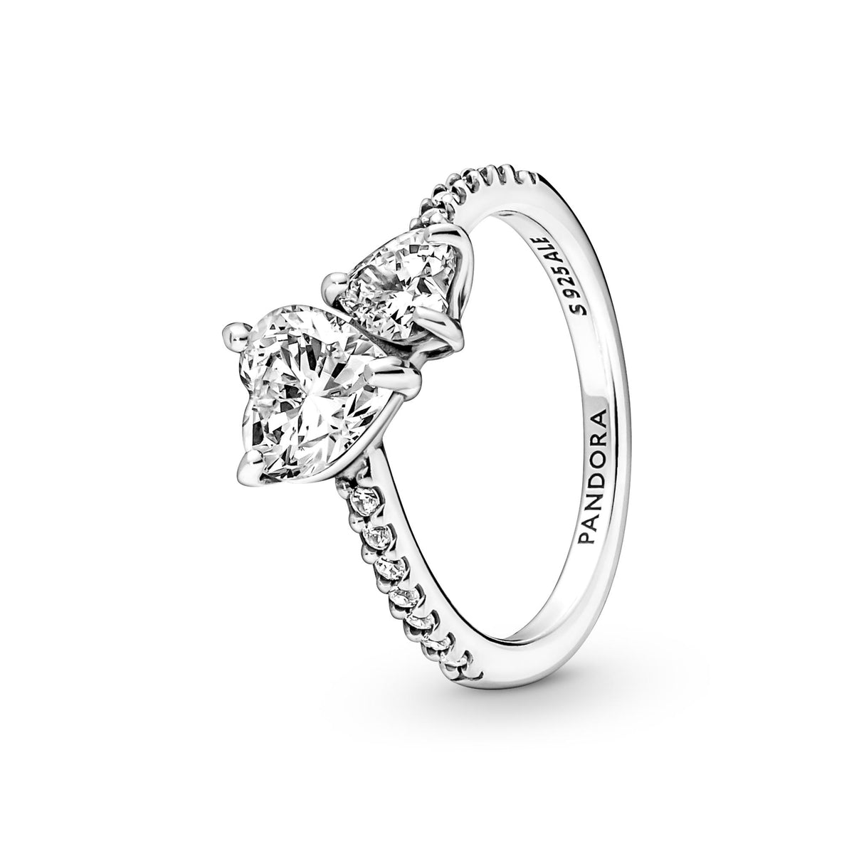 Pandora Timeless Bague Scintillante Cœur Double 191198C01