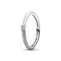 Pandora ME Bague Double Pavé & Blanche 192528C02