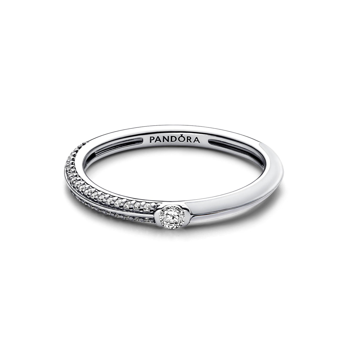 Pandora ME Bague Double Pavé & Blanche 192528C02