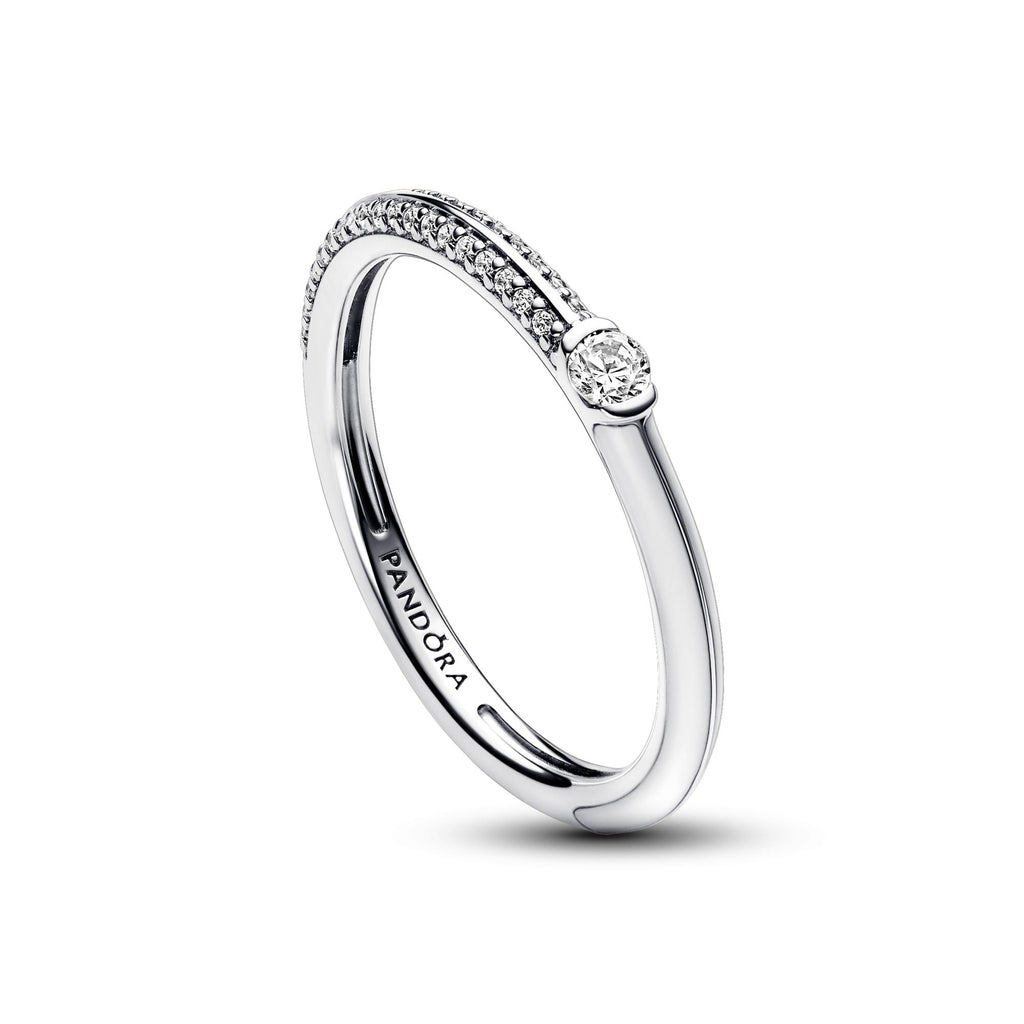 Pandora ME Bague Double Pavé & Blanche 192528C02