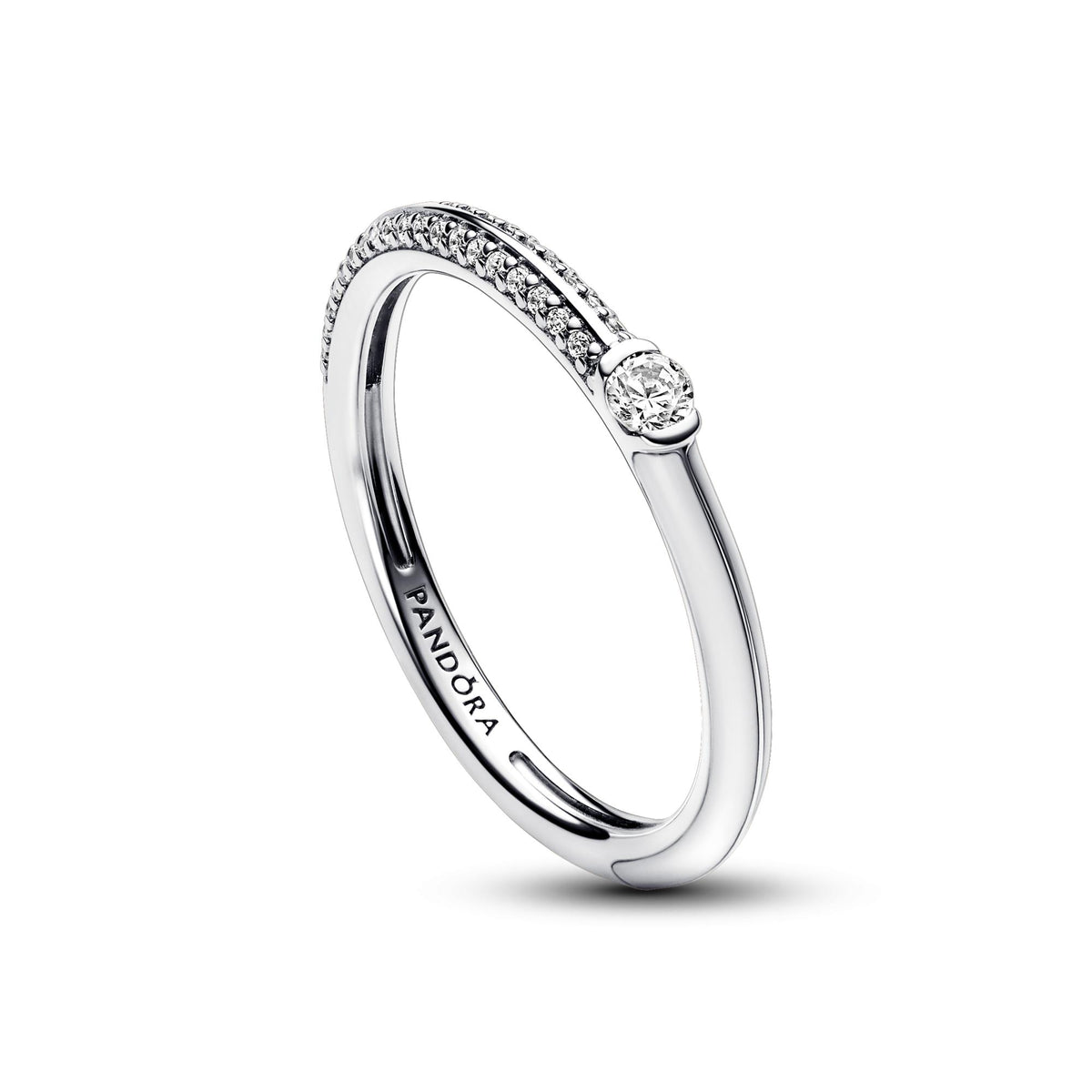 Pandora ME Bague Double Pavé & Blanche 192528C02