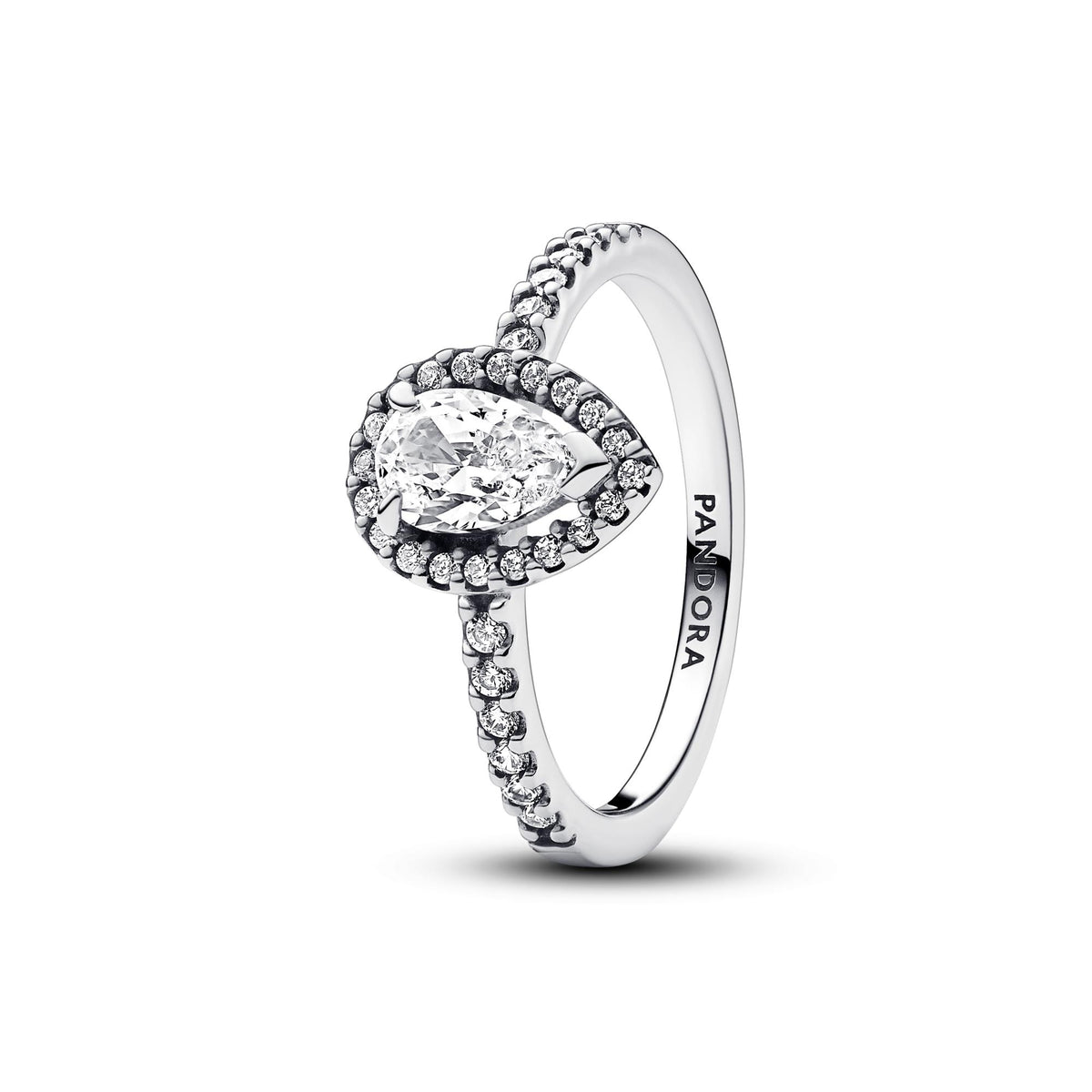 Pandora Timeless Bague Halo Poire Scintillante 192835C01