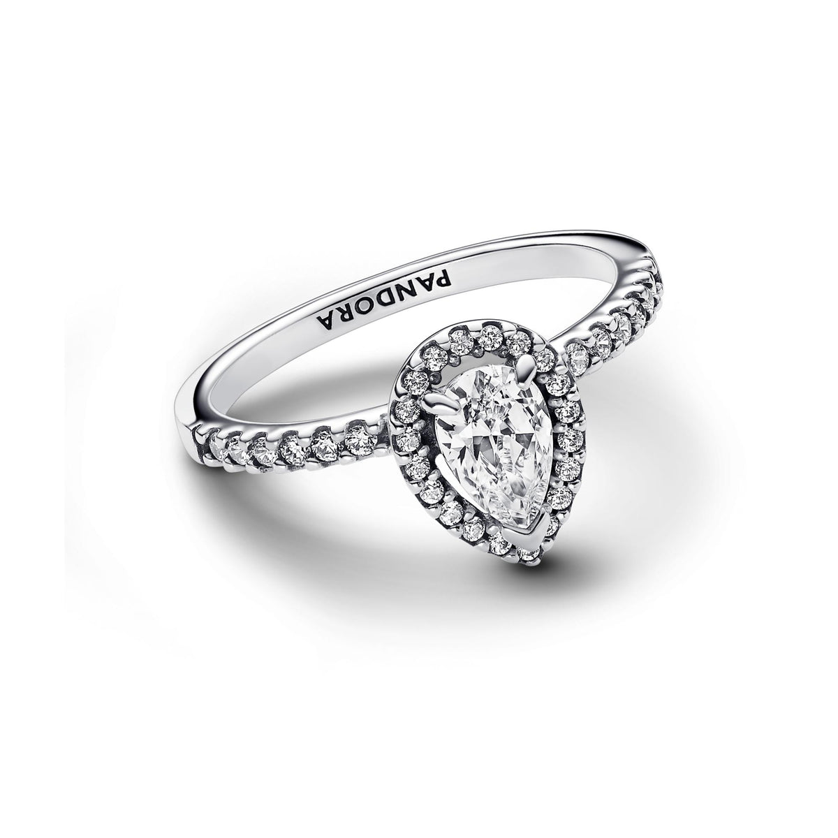 Pandora Timeless Bague Halo Poire Scintillante 192835C01