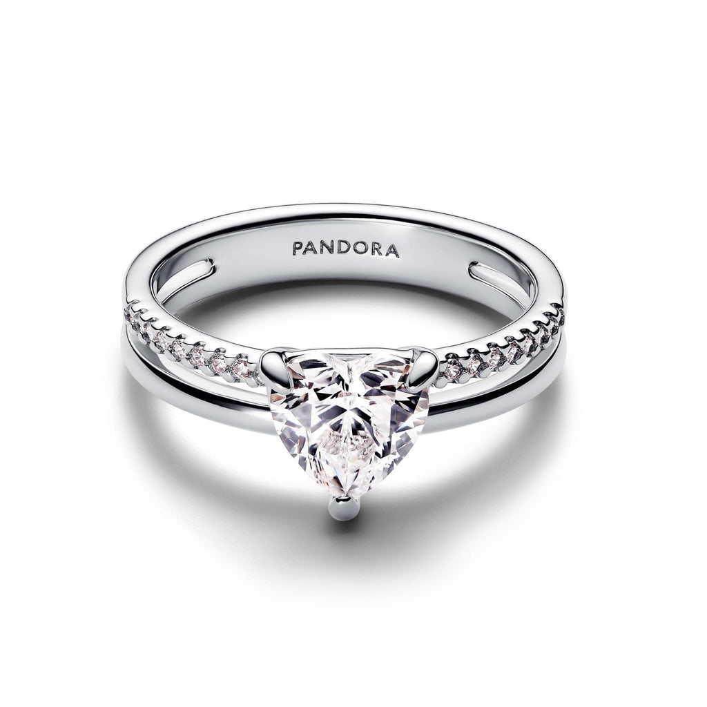 Pandora Timeless Bague Cœur Anneau Double 193100C01